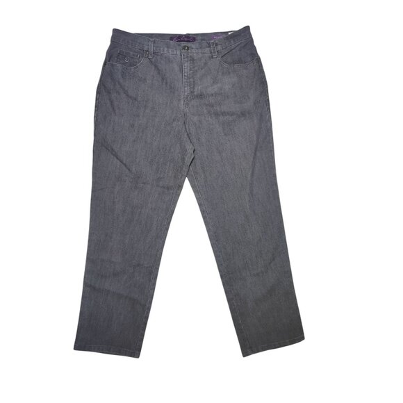 Gloria Vanderbilt Amanda Gray High Rise Jeans Stretchy 16S (34x28) - Picture 1 of 6